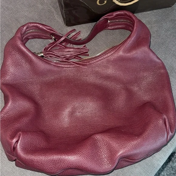 Gucci Burgundy Leather Hobo Bag - Picture 4 of 5